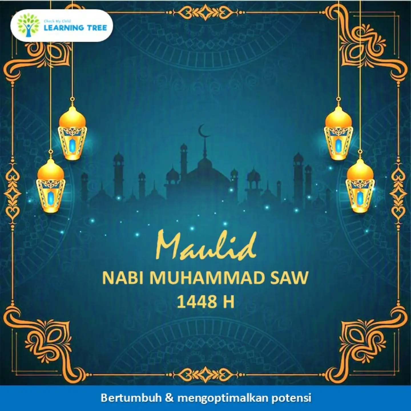 Selamat memperingati Maulid Nabi Muhammad SAW untuk semua teman-teman yang merayakan.
#tumbuhkembang #cmclearningtreemeruya 
#psikologi #okupasiterapipediatrifisioterapianak specialeducation #bertumbuhdanmengoptimalkanpotensi