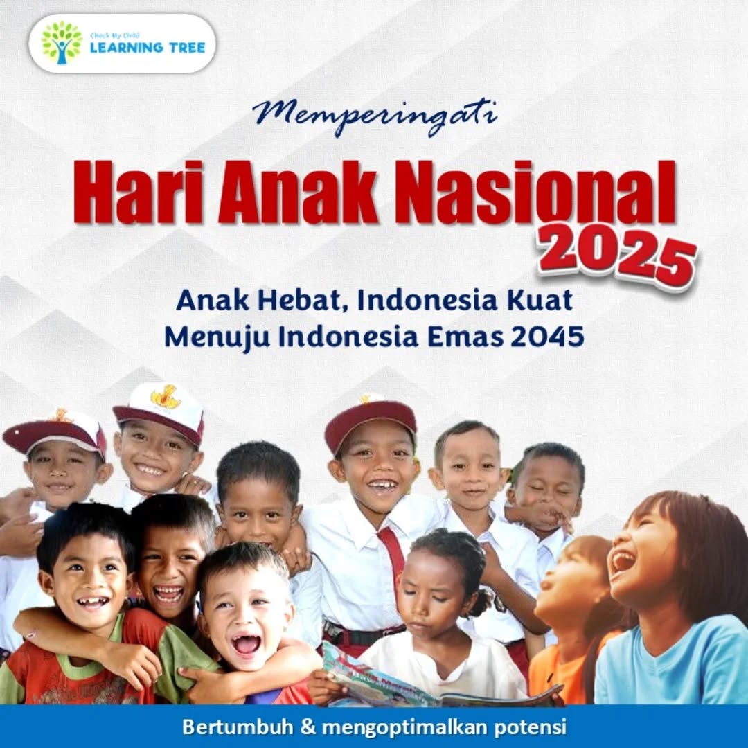 Selamat Hari Anak Nasional 2025!
Ayo, dukung terus perkembangan anak kita agar jadi anak yang sehat, hebat demi Indonesia yang kuat.
#HariAnakNasional2025
#AnakIndonesiaBersaudara
#tumbuhkembang #cmclearningtreemeruya 
#psikologi #okupasiterapipediatri#fisioterapianak #specialeducation #bertumbuhdanmengoptimalkanpotensi
